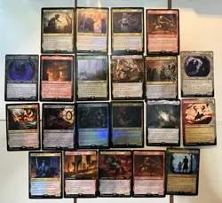 MTG Lord of the Rings LTR Lot of 21 Rare Cards | Shelob Foil, Sauron Showcase - Image 1