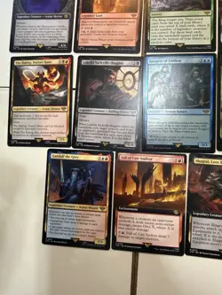 MTG Lord of the Rings LTR Lot of 21 Rare Cards | Shelob Foil, Sauron Showcase - Image 5