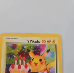 Pokemon TCG Birthday Pikachu Black Star Promo #24 Holo Rare WOTC 2000 Vintage - Image 3