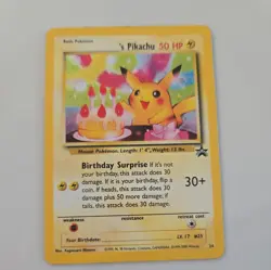 Pokemon TCG Birthday Pikachu Black Star Promo #24 Holo Rare WOTC 2000 Vintage - Image 4