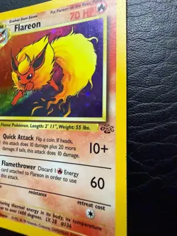 Flareon Holo Rare 3/64 1999 Pokemon Jungle English WOTC MP - Image 3