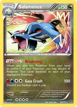 Salamence - 64/101 - Pokemon Plasma Blast Black & White Holo Rare Card LP - Image 1