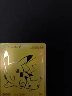 Gold Pikachu V SWSH145 Sword & Shield Promo Holo English 190 HP (Celebrations) - Image 3