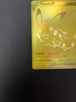 Gold Pikachu V SWSH145 Sword & Shield Promo Holo English 190 HP (Celebrations) - Image 4
