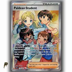 2024 Pokemon Paldean Fates Paldean Student 230/091 Ultra Rare Holo NM - Image 1