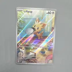 Pokemon TCG The Pokemon Company Lillipup 154/086 IR Holo SV White Flare EN - Image 1