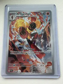 Armarouge 086/084 Illustration Rare Pokemon Pitch Black ME05 NM English In Hand - Image 1