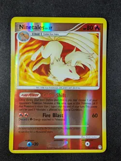 Pokemon TCG Ninetales 32/123 Mysterious Treasures Reverse Holo Rare LP - Image 1