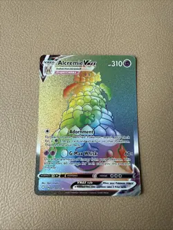 Alcremie VMAX 073/072 Rainbow Rare Shining Fates Pokemon Holo Near Mint - Image 1