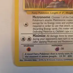 NM Wizards Clefable Jungle Rare 17/64 1999 English Unlimited Regular - Image 3