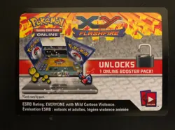 POKEMON XY FLASHFIRE BOOSTER PACK CODE TRADING CARD GAME ONLINE TCG - Image 1
