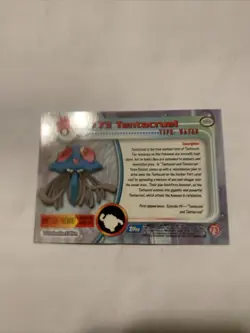 1999 Topps Pokemon Blue Logo #73 TENTACRUEL NM - Image 2