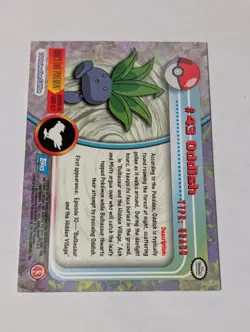 Oddish #43 1999 Topps Pokemon (Blue Logo) 1st Print LP - Image 2
