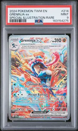 Pokemon Greninja ex 214/167 SIR PSA 9 Twilight Masquerade - Image 1