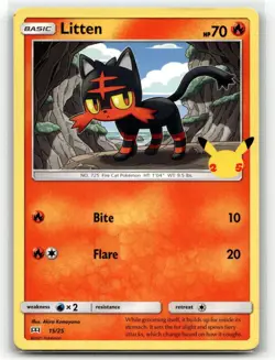 Litten 015/025 Promo McDonald's 25th Anniversary Promos Pokemon LP - Image 1