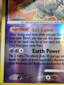 Giratina - 9/127 - Pokemon Platinum Reverse Holo Tcg Vtg Play Game Trade Collec - Image 3