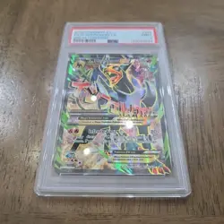 Pokemon M Houndoom EX 154/162 PSA 9 Mint Breakthrough Holo Full Art FA 2015 Rare - Image 2