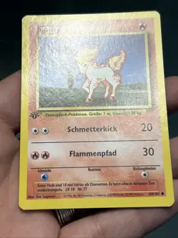 Pokemon TCG Ponyta German Base Set 1st Edition (PONITA) 60/102- NM - Image 2