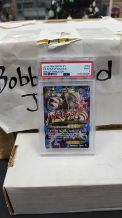 2015 M MEWTWO EX FULL ART XY BREAKTHROUGH POKEMON MEGA TCG PSA 9 MINT #159/162 - Image 1