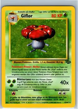 Pokemon Card - Vileplume Jungle 15/64 Holo Rare - LANGUAGE IS IN GERMAN - Image 1