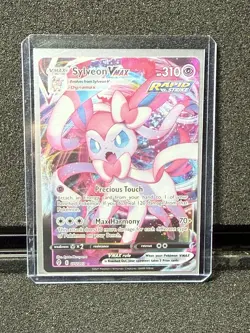 Sylveon VMAX 075/203 Evolving Skies Full Art Ultra Rare Pokemon Card TCG NM - Image 1