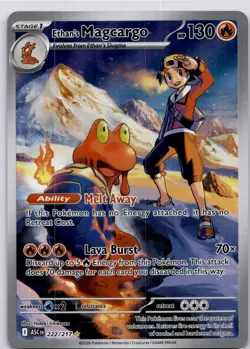 Pokemon Ethan's Magcargo 222/217 Ascended Heroes Rare Full Art Holo - Image 1