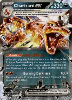 Charizard ex 125/197 Double Rare Obsidian Flames Pokemon Holo Near Mint - Image 1