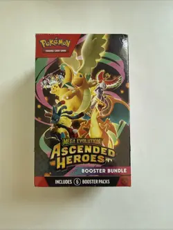 Pokemon TCG Mega Evolution Ascended Heroes Booster Bundle 6 Factory Sealed Boost - Image 1