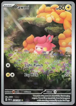 Pawmi 226 Paldean Fates - Holo Pokemon NM (Illustration Rare) - Image 1
