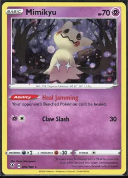 Mimikyu 081/189 (Cosmos Holo) Misc Cards & Products - Holo Pokemon NM/M (Promo) - Image 1