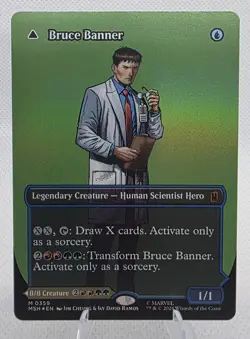 MTG - Bruce Banner/The Incredible Hulk (Borderless) (0359) (MSH) - Foil - Image 1