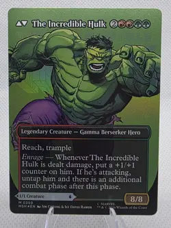 MTG - Bruce Banner/The Incredible Hulk (Borderless) (0359) (MSH) - Foil - Image 2
