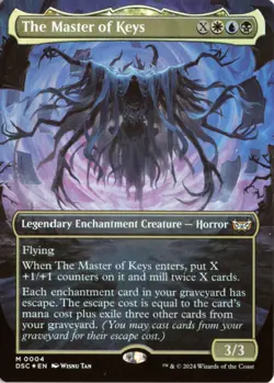 The Master of Keys (Borderless) FOIL 4 DSC Duskmourn: House of Horror NM - Image 1