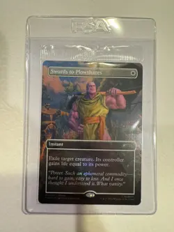 MTG Marvel Swords to Plowshares #0001 2026 Foil Thanos Card PSA Magazine Promo - Image 1