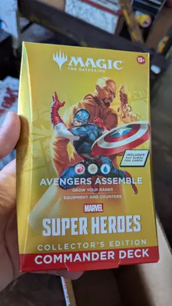 AVENGERS ASSEMBLE COLLECTORS EDITION Sealed Marvel Commander Deck MTG MSH Magic - Image 1