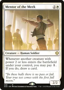 NM - Mentor of the Meek [SCD - 28] Starter Commander Decks - Image 1