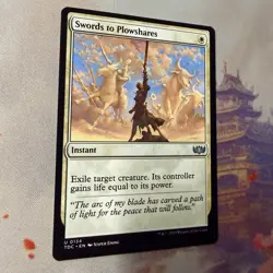 Swords to Plowshares 0134 Commander: Tarkir: Dragonstorm Regular U MTG Card NM - Image 3