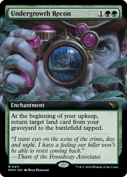 Undergrowth Recon (Extended Art) [Murders at Karlov Manor] Foil Near Mint - Image 1