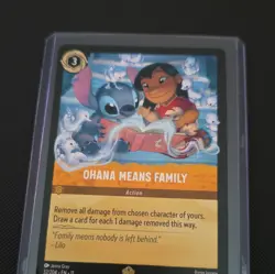 Ravensburger Disney Lorcana Ohana Means Family 32/204 Amber Rare Foil EN - Image 1
