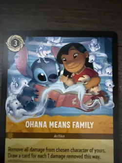 Disney Lorcana TCG Ohana Means Family 32/204 Winterspell Non Foil - Image 2