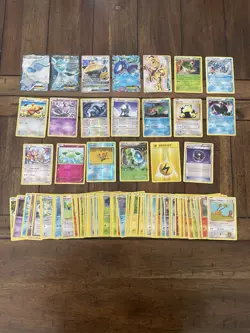 Lot Of 100 Pokemon Cards Collection Damaged/wear - Image 1