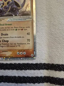 Pokemon TCG - Armaldo ex - 84/92 - EX Legend Maker Ultra Rare - MP - Image 5