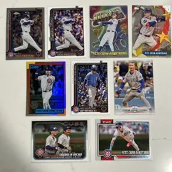 Pete Crow-Armstrong 9 card lot, Topps, Chrome, Titans, Stadium Club, 35th Foil - Image 1