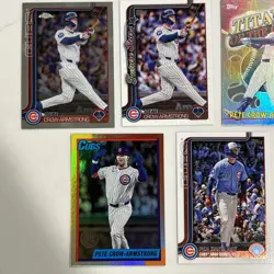 Pete Crow-Armstrong 9 card lot, Topps, Chrome, Titans, Stadium Club, 35th Foil - Image 2