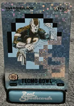 2026 Bo Jackson Battle Arena Tecmo Bowl Switchblade Helmet Icon Battlefoil Card - Image 1