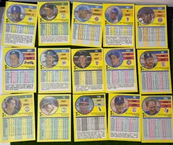 Fleer 1991 MLB Baseball 15-Card Lot Ken Griffey Jr. McGwire Strawberry - Image 2