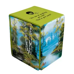 MTG Bob Ross Lakeside Path Alcove Flip 100 Deck Box - Image 1