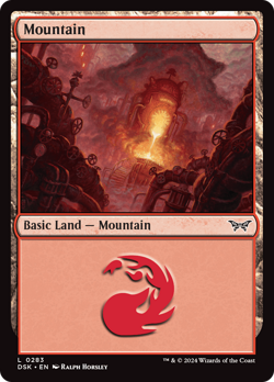 x1 Mountain DSK Duskmourn MTG 283 BASIC LAND M/NM 1x - Image 1