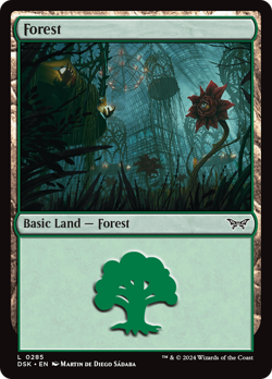 x1 Forest DSK Duskmourn MTG 285 BASIC LAND M/NM 1x - Image 1