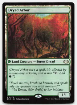 Dryad Arbor 273 Commander: Duskmourn: House of Horror Magic: The Gathering NM - Image 1